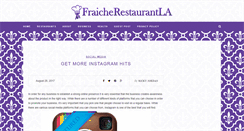 Desktop Screenshot of fraicherestaurantla.com